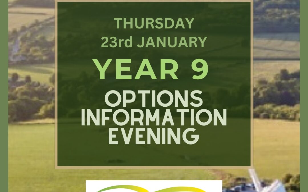 YEAR 9 OPTIONS EVENING – 23rd January